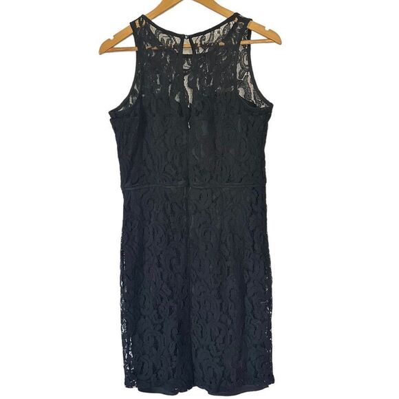 MARINA Black Lace Mini Dress - Picture 10 of 15